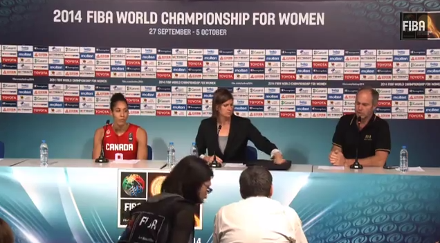 Australia v Canada - Post game press conference - 2014 FIBA World Championship for Women